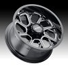 Ultra 120BM Patriot Gloss Black Milled Custom Truck Wheels 5